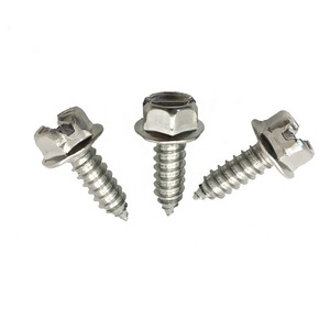 Vít Tấm Bằng Thép Không Gỉ 1/4 "(#14) X 3/4" Đầu Máy Giặt Hex Thụt Đầu Vít Tự Khai Thác - Product Image 3