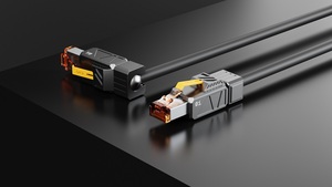 हाई-स्पीड कैटा8 ब्लैक नेटवर्क डेटा लान केबल 26awg bc पैच कॉर्ड संचार सर्वर और कंप्यूटर के लिए pvc <span class=keywords><strong>ftp</strong></span> Rj45 8c - Product Image 3