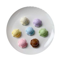 Kawaii Mini Charms palla gelato modello resina Charm estate abbellimento cibo fresco decorazione telefono accessori per Scrapbooking