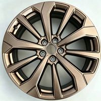 1 pièce, jante en alliage forgé, 5 trous, noir brillant, face usinée, jantes forgées personnalisées pour voiture, 18-26 pouces, pour modification de voiture Y000
