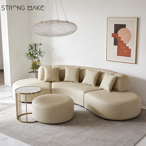 <span class=keywords><strong>Muebles</strong></span> de Sala Modernos Reclinables, Sofá de Dos Plazas, <span class=keywords><strong>Muebles</strong></span> de Sala, Sofá de Tela, Sofás Curvos para el Hogar - Product Image 4