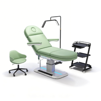 Table de massage électrique à 4 moteurs pour salon de beauté, lit de beauté réglable, chaise de massage, table de spa