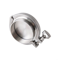 Ensemble sanitaire en acier inoxydable SS304 avec raccord Tri-clamp, embout de soudure, capuchon d'extrémité et joint en silicone