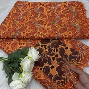 Tela de encaje francés de organza con lentejuelas y cuentas, malla brillante, guipur, patrón de concha, para vestido de fiesta de boda, Austria, venta al por mayor en China - Product Image 2