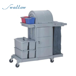<span class=keywords><strong>De</strong></span> limpieza <span class=keywords><strong>de</strong></span> plástico conserje carro limpieza carrito para restaurante - Product Image 6