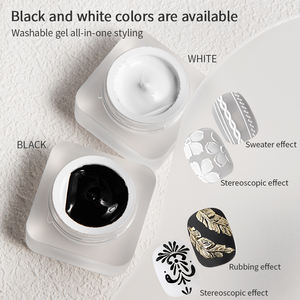 RS Nail 5g Gel UV sans résidu pour ongles, effet peint et gaufré, sans rétrécissement, gel de modelage 3D pour créer des motifs dimensionnels, Nail Art - Product Image 2