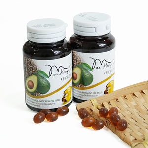 Cápsulas de Aceite de Aguacate, Aceite de Espino Amarillo, Suplemento para Adultos, Paquete en Botella, OEM, ODM, Marca Privada - Product Image 1
