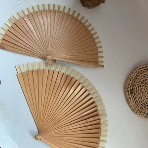 Per la pittura a spruzzo di colore solido classico facile aprire chiudere oggetti di scena regalo di bambù artigianato spagnolo ventilatore in legno - Product Image 1