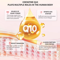 Puissantes gélules antioxydantes CoQ10, 60 unités, pour adultes, essentielles pour la santé cardiaque et vasculaire et stimulant de production d'énergie
