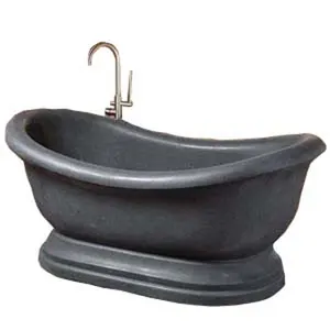 El oyma doğal siyah renk mermer banyo küvet