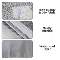 Matelas à langer en velours doux pour bébé imperméable et lavable pour nouveau-nés et tout-petits