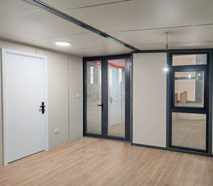 Maison conteneur pliable et extensible personnalisée avec panneaux métalliques sculptés - Product Image 3