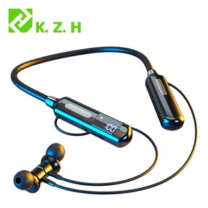 Wireless BT Neckbands Headphones Super Bass Stereo Earphones Headsets Mic Support TF card sport neckbands