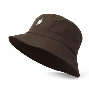 Waterproof Bungee Cord <b>Bucket</b> <b>Hat</b> Dark Brown Lightweight Foldable Technical Outdoor Sun <b>Hat</b> <b>with</b> <b>String</b> Adjustable Fisherman Cap - Product Image 2