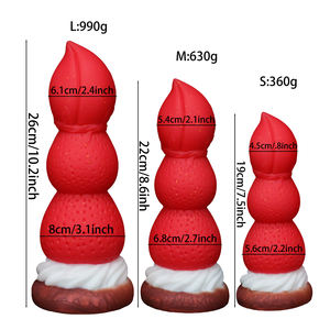 YAQU Strawberry Tower Monster Dildo Réaliste Gros pénis pour femmes et couples - Product Image 6