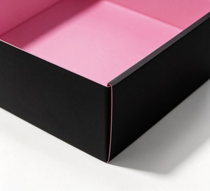 custom logo corrugated mailer box, color inside lining, printed shipping box, gift packaging box - Product Image 3