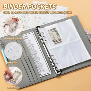 Penjualan Terbaik dari pabrik A5 binder anggaran organizer untuk 100 hari untuk menghemat uang tantangan anggaran notebook amplop uang