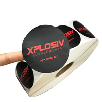 Autocollants personnalisés imprimés en couleur, produits à marque privée, rouleaux d'étiquettes autocollantes en vinyle pour emballage, autocollants de remerciement – Vente chaude