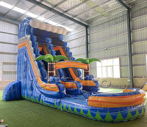 Toboggans aquatiques de 20 pieds <span class=keywords><strong>toboggan</strong></span> gonflable en palmier pour arrière-cour <span class=keywords><strong>toboggan</strong></span> gonflable en PVC pour aire de jeux et <span class=keywords><strong>piscine</strong></span> pour adultes - Product Image 3