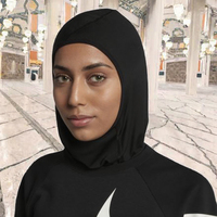 Hijab de sport personnalisé pour femmes musulmanes, en tissu respirant en maille, anti-transpiration, pour la course à pied, la gym, le jogging, toutes saisons