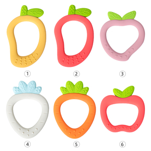 Nouveau design mignon Silicone bébé <span class=keywords><strong>anneau</strong></span> de <span class=keywords><strong>dentition</strong></span> fruits série <span class=keywords><strong>anneau</strong></span> de <span class=keywords><strong>dentition</strong></span> pour nourrissons de qualité alimentaire nouveau-né bébé produits - Product Image 6