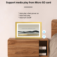 Nouveau Design Cadre En Bois 18.5 21.5 24 27 342 Pouces Smart WiFi Sans Fil Télécharger Photos Vidéos Cadre Photo Numérique Électronique