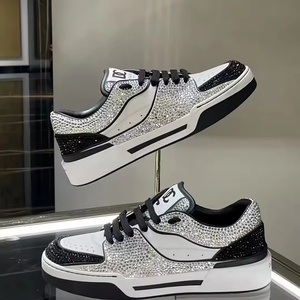 Zapatos de Diseñador de Alta Gama con Diamantes, Zapatillas de Moda para Mujer, Transpirables y Cómodas, Zapatos Casuales de Estilo Masculino para Caminar - Product Image 5