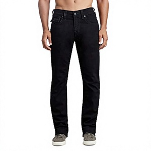 Jeans en denim pour hommes de qualité supérieure, prix de gros, logo personnalisé, coupe droite, slim fit, pantalons décontractés, OEM en gros pour hommes - Product Image 1