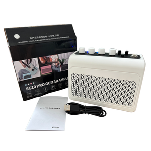 10-watt sạc Guitar Điện khuếch đại loa ABS vật liệu nhựa với hiệu ứng âm thanh rõ ràng reverb và biến dạng - Product Image 1