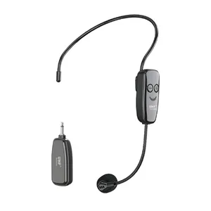 Cắm Và Chơi Tín Hiệu Ổn Định Không Dây Tai Nghe Microphone Cho 3.5Mm Hoặc 6.35Mm Loa Di Động UHF Không Dây Microphone Tai Nghe