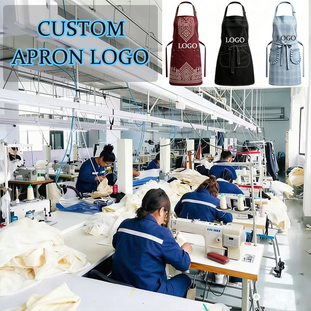 Custom Aprons Manufacturer Custom Logo & Kitchen Aprons OEM Apron Custom Service Made in China/Guatemala