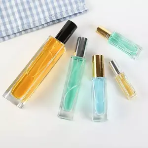 Botol atomisasi parfum penguji saku mini kaca vial sampel transparan kecil 3ml 5ml 10ml dengan pompa semprot