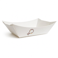 Caja de Papel Corrugado Plegable Personalizada para Comida para Llevar, Caja con Asa para Waffles, Caja para Sándwiches de Pollo