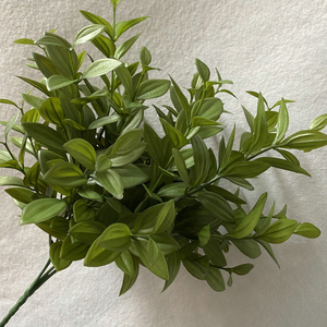 Vente d'usine : 5 Fourches de feuilles de saule en soie, Décoration végétale pour mariage, Branches de saule artificielles, Autres fleurs et plantes - Product Image 2