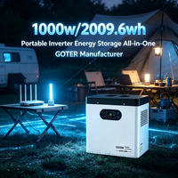 Inversor Portátil de Energía Todo en Uno de 1000W para RV, Camping, Dispositivos de Red, Computadoras, Iluminación y Uso en Múltiples Escenarios