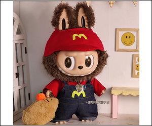 泡泡马特58cmlapupu吊坠盲盒lapupuva服装钥匙扣lapupu娃娃连体可爱装饰玩具人物服装 - Product Image 5