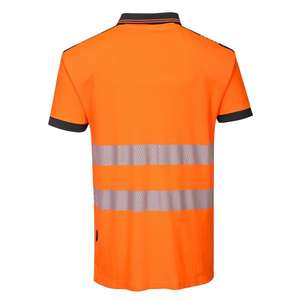 PORTWEST - T180OBRXXL PW3 <b>hi</b>-<b>vis</b> short sleeve <b>orange</b>/black polo shirt - EAN 5036108287789 <b>HI</b>-<b>VIS</b> WORKWEAR - Product Image 2