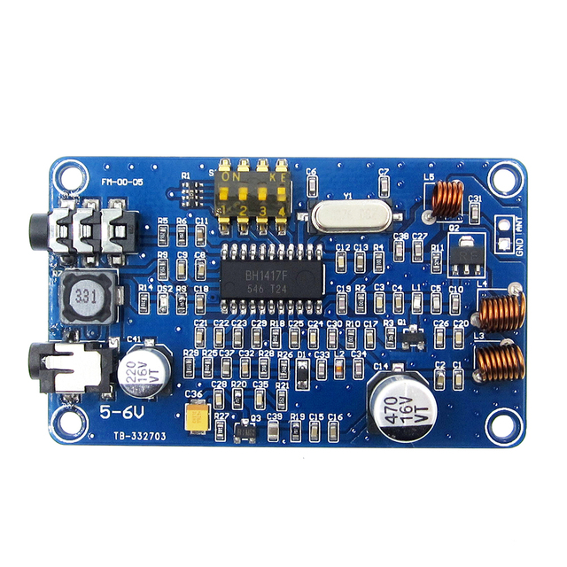High Stability Frequency BH1417 200M 0.5W Digital Radio Station PLL Wireless Two Channel Stereo FM Transmitter 5-6V DC