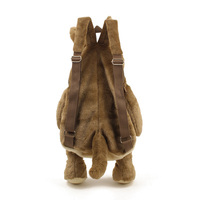 Usine personnalisé animal en peluche sac à dos ours en peluche singe lapin kangourou sac d'école pour enfants cadeaux