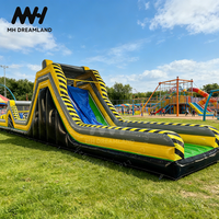 Parcours d'obstacles gonflable interactif, parcours d'obstacles gonflable, aire de jeux gonflable commerciale, jeu de défis pour adultes