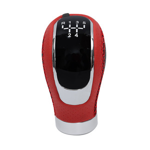 Pommeau de levier de vitesse universel pour voiture, en cuir perforé, ergonomique, remplacement pour transmission manuelle - Product Image 4