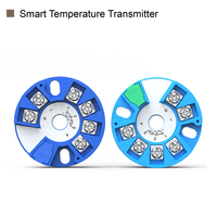 Modul industri pintar dengan sensor PT100 atau termokopel K output 4–20mA untuk transmiter suhu