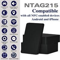 Etiquetas y Tarjetas NFC NTAG215 (Tarjeta de Visita) de PVC Negro con Chip NFC, Compatibles con Teléfonos Móviles y Dispositivos con NFC, Hechas en China