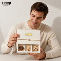 Boîte cadeau rigide personnalisée pour macarons, chocolats, biscuits, desserts, emballage alimentaire avec logo en feuille d'aluminium et insert personnalisé