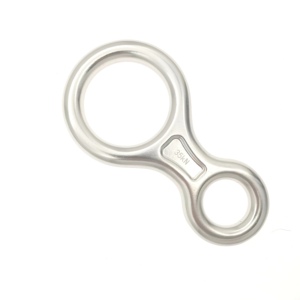 Arrampicata all'aperto figura in alluminio anello a forma di 8 35 kn arrampicata salvataggio a mano 8 discensore stop rope discensore arrampicata en acero - Product Image 6