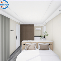 Villa préfabriquée WinFair China, maison capsule spatiale, maison conteneur de 30 pieds à Porto Rico pour villa de luxe / bungalow en bord de mer