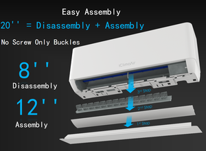 ICLIMA Smart R32 <b>Mini</b> Split <b>Air</b> Conditioner 12000-24000 BTU Low Noise Rust Proof Variable Frequency Variable Frequency Operates - Product Image 5