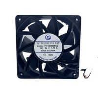 Ventilateur de refroidissement axial CC sans balais 12V 120x120x38mm OEM/ODM à double roulement à billes haute pression statique électrique