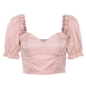 Nouvelles Arrivées : Robe Mini Chic à Volants à la Taille, Manches Volantées, Style Uni Élégant pour Femme - Product Image 2