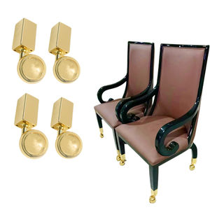 <span class=keywords><strong>Roulettes</strong></span> pivotantes en alliage de zinc doré de haute qualité pour pieds de <span class=keywords><strong>table</strong></span>, salon et hôtel - Product Image 1